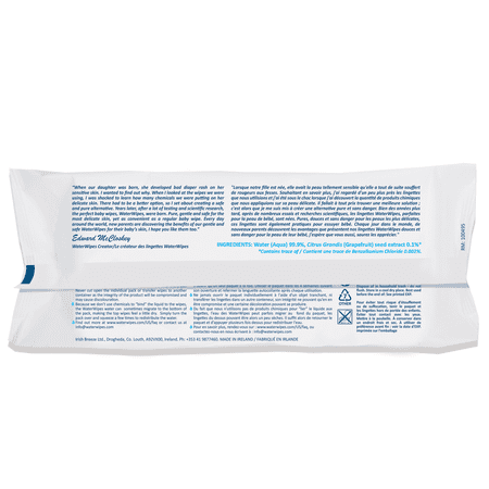 WaterWipes Plastic-Free Textured Clean, Toddler & Baby Wipes, 99.9% Water Based Wipes, Fragrance-Free for Sensitive Skin, 240 Count (4 Packs)