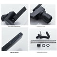 thumbnail image 3 of CES Bathroom Sink Waterfall Faucet,Solid Brass Single Handle Hot and Cold Water Mixer Tap, Lavatory Vanity Sink Faucet Including Two US Standard 3/8" Hoses Matte Black, 3 of 9