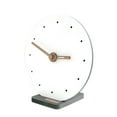 thumbnail image 1 of ZheElen Unique Style Round Table Clock Accurate Timekeeping Silent Operation Durable Construction Desk Clock E, 1 of 6