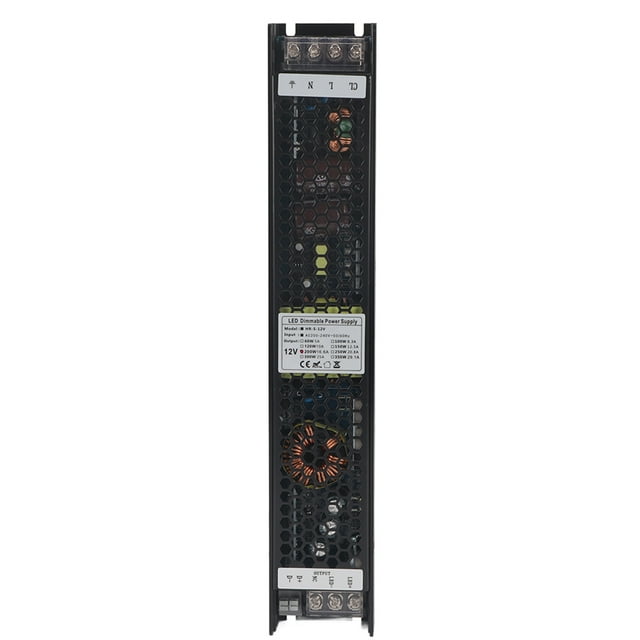 LED Switch Power Supply, PWM DALI Control Method Housing Support Dimming Power Supply, Aluminum Alloy For LED Strip Lights Cabinets 12V/16.67A