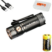 Fenix E18R v2.0 1200 Lumen Rechargeable EDC Flashlight with LumenTac Battery Organizer