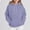 Purple, variant on ITSAME Womens Hoodie, with Pocket Loose Fit Fashion Solid Color Pullover Hooded Sweatshirt Light Blue M