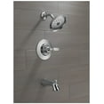 thumbnail image 2 of Delta T14432 Woodhurst Black Round 1 Handle Tub And Shower Trim Package, 2 of 7