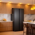 thumbnail image 4 of 20.7 Cu. Ft. Black Stainless Steel Side-by-Side Refrigerator - Left Freezer & Right Fridge , Temperature Control, 4 of 9