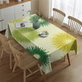thumbnail image 2 of Green Yellow Dandelion Pattern Rectangle Tablecloth 60"x84",Waterproof Polyester Rectangle Table Cloth, Wipeable Spillproof Polyester Tablecloth for Dining, Camping, Indoor and Outdoor, 2 of 5