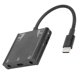 thumbnail image 4 of Convertidor de auriculares, adaptador de auriculares de buena calidad de sonido de flujo estable para monitoreoComputerComponents Fyydes Descripción de la referencia, 4 of 6
