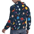 thumbnail image 6 of Uemuo Space Cartoon Pattern Men's Hoodie - Casual Pullover Hoodie with Kangaroo Pocket, Stylish Hooded Sweatshirt for Everyday Wear-4X-Large, 6 of 7