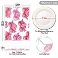thumbnail image 3 of Acrylic Tray 15.7*11.8*1.9 Inch Transparent Tray Food Tray Tea Cup Tray Serving Trays Cosmetics Storage Kitchen Table Bathroom Sundry Storage Pink Heart Beautiful, 3 of 7