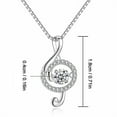 thumbnail image 6 of Teissuly Luxury Glitter Smart Music Note Necklace Necklace Valentine's Day Gift, 6 of 6