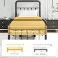 thumbnail image 3 of Lifezone Twin Bed Frame, Classic Metal Platform Bed Frame, with Charging Station and LED, No Need for Springs, Black, 3 of 8