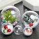 thumbnail image 4 of 1-24 bolas de Navidad huecas de plástico, bolas transparentes rellenables para hacer tú mismo, adornos colgantes para árbol de Navidad, regalos para fiestas en el hogar, decoración, 4 of 5
