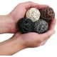 thumbnail image 5 of Bola de ratán, 24 piezas Bola de mimbre de 2 pulgadas Bola decorativa Orbes Rellenos de jarrón Blanco + Gris + Marrón + Negro Sailing Electrónica, 5 of 6