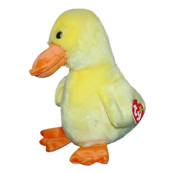 Ty Beanie Baby - Quackers the Yellow Duck 6" Plush  Stuffed Animal MWMT's (BONUS 1 FUN CHOPS & 1 TY CARD)