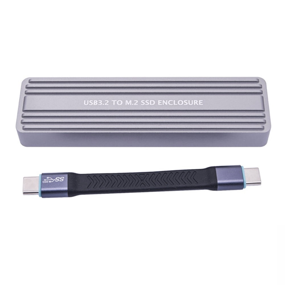 M.2 NVMe NGFF SSD Enclosure USB 3.2 GEN 2 to M.2 SSD 20Gbps Solid State Drive M.2 Case Box for 2230/2242/2260/2280 SSD