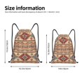 thumbnail image 2 of Xecao Traditional Tribal Aztec Pattern Sports Drawstring Backpack - String Swim Gym Bag with Wet Proof Pocket for Women&Men-Medium, 2 of 6