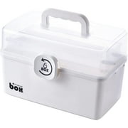 3/2 Layer Portable First Aid Kit Storage Box Plastic MultiFunctional Family Emergency Kit Box with Handle