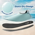 thumbnail image 2 of Mens Water Shoes Quick Dry Barefoot Aqua Yoga Slip-on Swim Shoes GREEN Size 6, 2 of 7