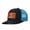 Black and blue, variant on DAD JOKE LOADING...Letter leather label pattern, suitable for travel and casual outfits, breathable outdoor baseball cap for men, adjustable