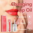 thumbnail image 3 of Color-Changing Lip Oil, Lip Plumping Balm, Lightening Lip Lines Non-Stick Cup Lip Gloss, Moisturizing Hydrating Non-Fading Lip Glaze with Jojoba Oil for Smooth Glossy Finish, 3 of 4