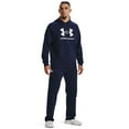 thumbnail image 2 of Big & Tall Under Armour Rival Fleece Sweatpants Color: Midnight Navy White Size: 3XL TALL, 2 of 3
