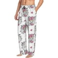 thumbnail image 2 of Daiia Cartoon Poodle Dog Men's Sleep Pant with Pockets and Drawstring,Pajama Pants-X-Large, 2 of 9