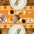 thumbnail image 5 of Halloween Table Runner 72 Inches Long Pumpkin Orange Black Buffalo Plaid Check Table Runner for Kitchen Dining Coffee Indoor Outdoor Home Party Decor, 5 of 6