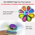 thumbnail image 2 of Fidget Toy Pure Compression Popping Up Burbujas Spinner, 2 of 6