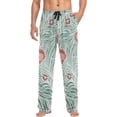 thumbnail image 4 of Summer Palm Leaf Ghost Pajama Pants, Men's Lounge Pants Light with Drawstring and Pockets, Christmas New Year Birthday Father's Day Gifts, X-Large, 4 of 7