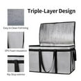 thumbnail image 3 of Extra Large Insulated Food Delivery Bag, Hot & Cold Meal Carrier Bag, Catering/Doordash Pizza Warmer, Grocery Tote, Cooler Bag, 3 of 7