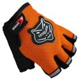 thumbnail image 1 of Guantes de ciclismo de medio dedo para niños adultos, patrón de zorro de tela de malla transpirable antideslizante Feliz Sencillez, 1 of 5