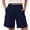 Navy, variant on Bermuda Shorts for Women Cargo Summer Casual Elastic High Waisted Short Pants Outdoor Beach Vacation Clothes with Multi-Pockets Navy XXL