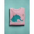 thumbnail image 3 of Image Conscious Elephant With Penguins Sweatshirt Womens -Jay Fleck Designs, Female Casual Fit, 3 of 4