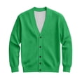 thumbnail image 6 of Kixjoy Mens Cardigan Sweater V Neck Long Sleeve Button Down Ribbed Knitted Sweater Fall Casual Big and Tall Jackets Soild Fashion Lightweight Mens Sweater, Green 3XL, 6 of 7