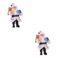 thumbnail image 1 of Naiovety Muñeco colgante de Papá Noel de resina, regalo de Navidad, figurita, decoración de mesa, adorno de árbol de Navidad, regalo para niños, Type2 NO2 Naiovety CBP098555, 1 of 1