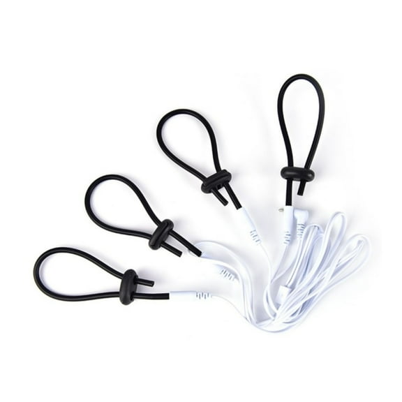 Conductive Soft Black Loops Ring Massager Units with 2.5mm Plug Wire