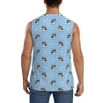 thumbnail image 4 of Easygdp French Bulldog Puppy Men's Breathable Tank Tops Sleeveless Sporty T Shirts for Basketball, Mountaineering, Bodybuilding -Large, 4 of 8