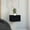 Black, variant on Wall-mounted Nightstand with Drawer / Space-saving and Stylish in Bedroom
