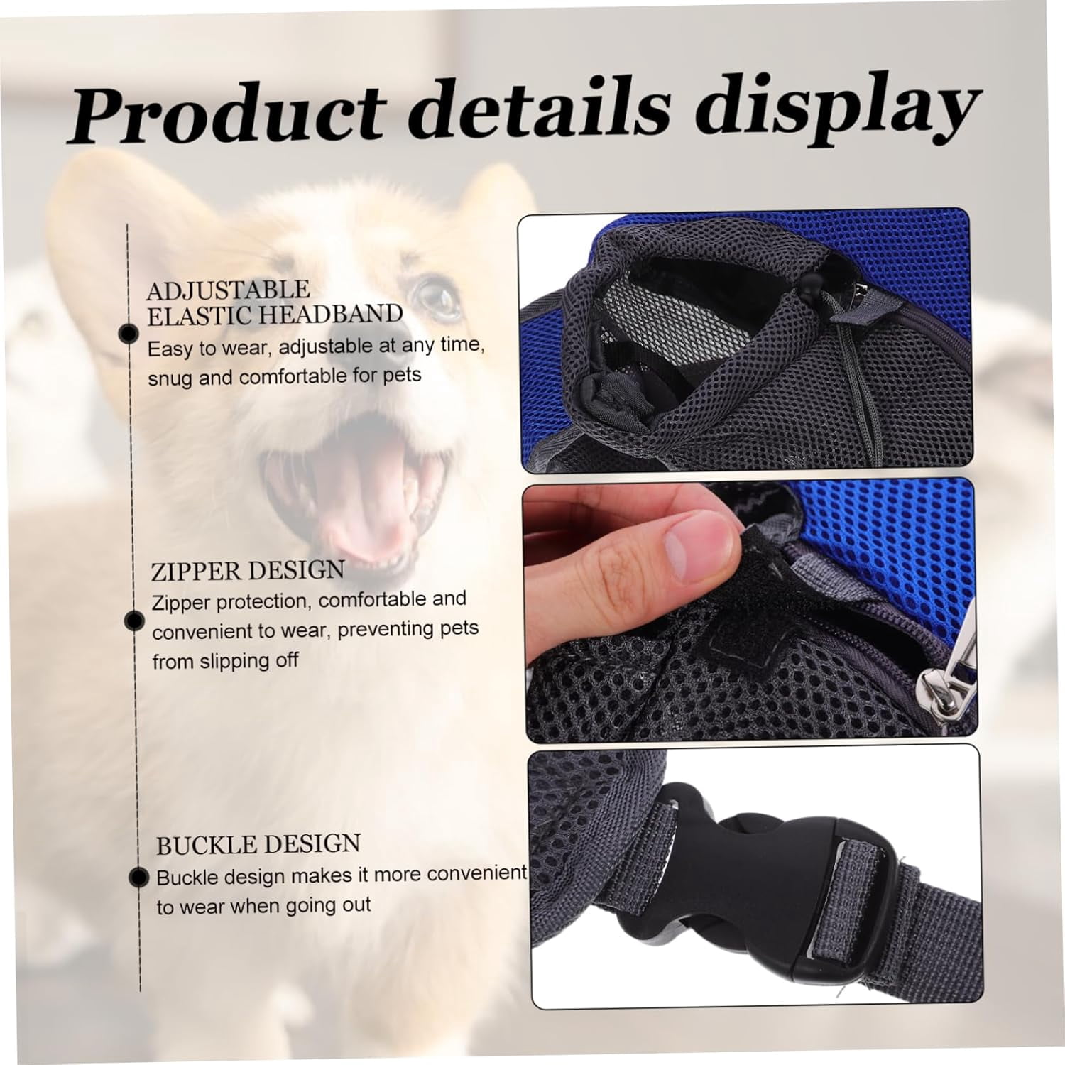 Zoowhale Elegant Single Shoulder Bag Pet Carriers Cross-Body Bag for Dogs Cats Dog Carriers for Small Pet Supplies Polyester Dark