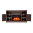 thumbnail image 3 of Remote Controlled Fireplace 58.27"W TV Stand Spacious Storage Embedded Cord Management Rustic Design Fits 60-69" Screen, 3 of 11