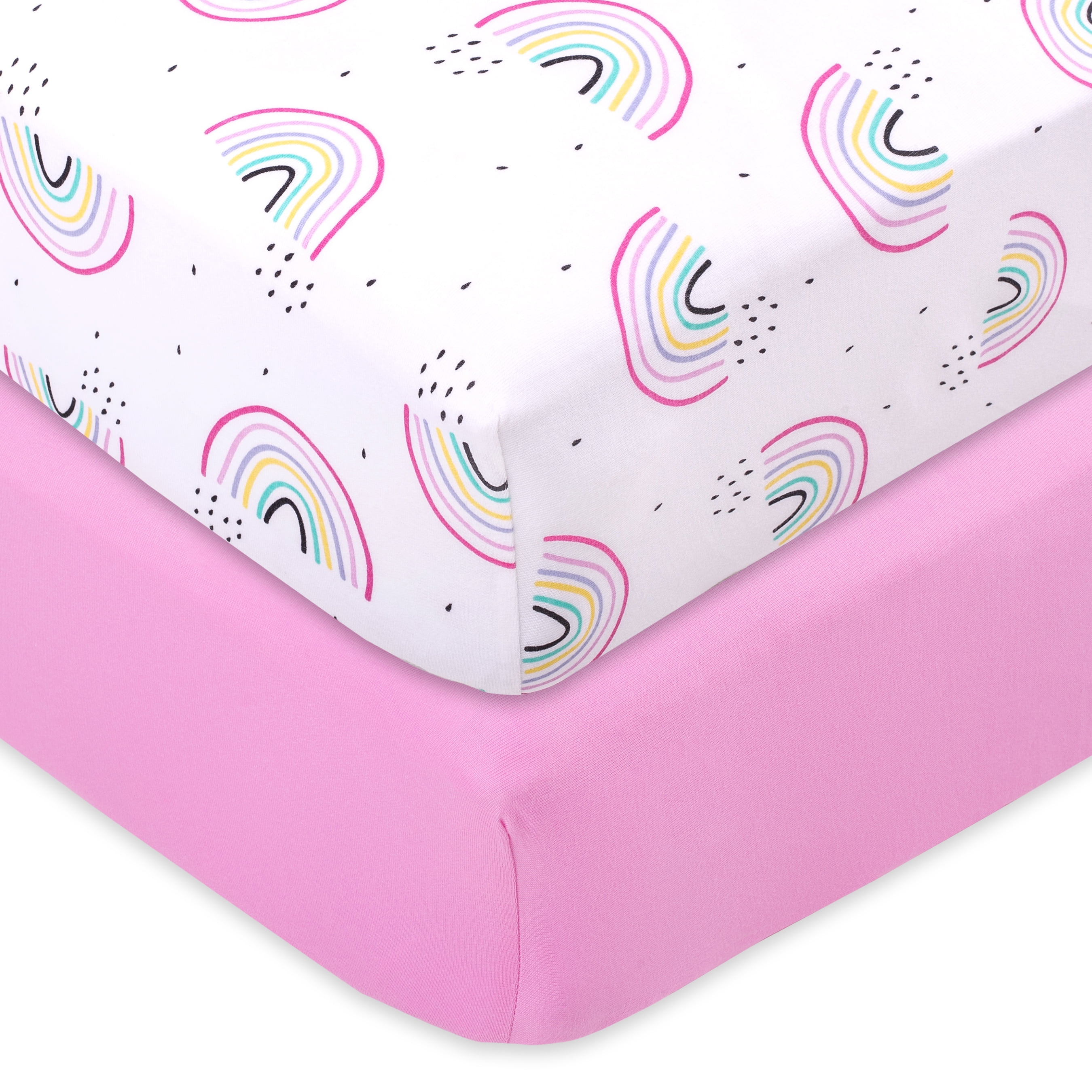 Rainbow Safari   cotton  cribtoddler fitted  sheet