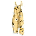 thumbnail image 3 of GSPCLAM Bee Print Overalls for Women Fall Loose Fitting Wide-Leg Jumpsuits with Pockets for Holiday Lightweight Pants Yellow M, 3 of 5