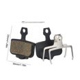 thumbnail image 4 of Bike Brake Pads Sturdy Disc Parts Replacement Components Bicycles Fittings Bike Replace Part Semi-Metallic Cycling Braking Pad Type 1, 4 of 6