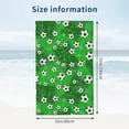 thumbnail image 4 of Soccer Beach Towel 32x52in Microfiber Quick Dry Bath Football Gate and Soccer Ball Big Towels Soft Lightweight Pool Sport Oversized Towels Sand Free Travel Swimming Decor Gifts for Women Adults, 4 of 10