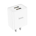 thumbnail image 1 of hoco. C89 Lingtu Chargeur Double Port 5V Norme US Adapté pour Apple Android type-c Tête de Charge de Téléphone mobile, 1 of 5