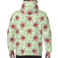 thumbnail image 3 of Bingfone Lilies Flowers Men's Drawstring Hoodie Long Sleeve Pocket Sweatshirts-Large, 3 of 6
