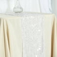 thumbnail image 6 of Efavormart Premium Clear Sequin Restaurant Table Top Runners For Weddings Birthday Banquets Decor Fit Rectangle and Round Table, 6 of 11