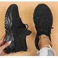 thumbnail image 4 of KAQ Sneakers for Women Work Tennis Shoes Fashion Soft Lightweight Mesh Breathable Non Slip Lace-UP Walking Shopping Shoes, 4 of 8