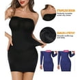 thumbnail image 3 of QRIC Women Seamless Strapless Shapewear Full Slip Body Shaper Tummy Control Under Dresses, 3 of 6