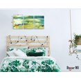 thumbnail image 3 of Abstract Wall Art Green Landscape Abstract Painting Canvas Wall Art Retro Old Textures Modern Abstract Prints Wall Art for Living Room Bedroom Bathroom Office Home Decoration 12"x16" 3 Panels, 3 of 6