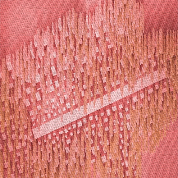 Ahgly Company Machine Washable Indoor Square Transitional Fire Engine Red Area Rugs, 6' Square